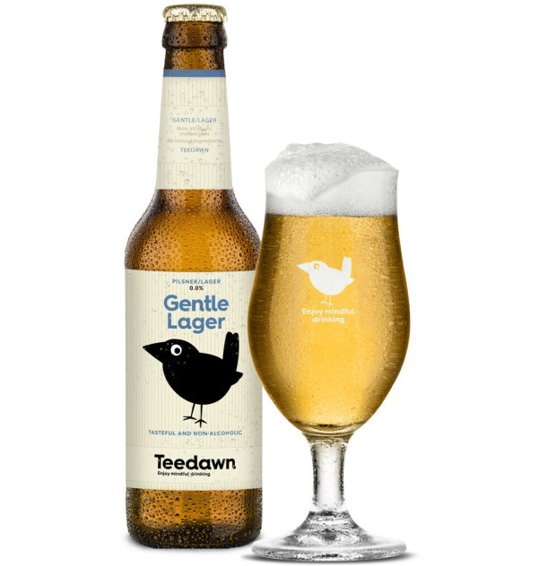 Teedawn Gentle Lager flaske glas
